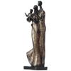 Stylish Loving Couple Resin Romantic Figurine Statue for Home Decor (Pack of 1, Golden Brown)