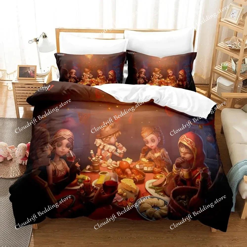Anime Game Identity V Bedding Set Duvet Cover Bed Set Quilt Cover Pillowcase Comforter King Queen Size Boys Adult Bedding Set