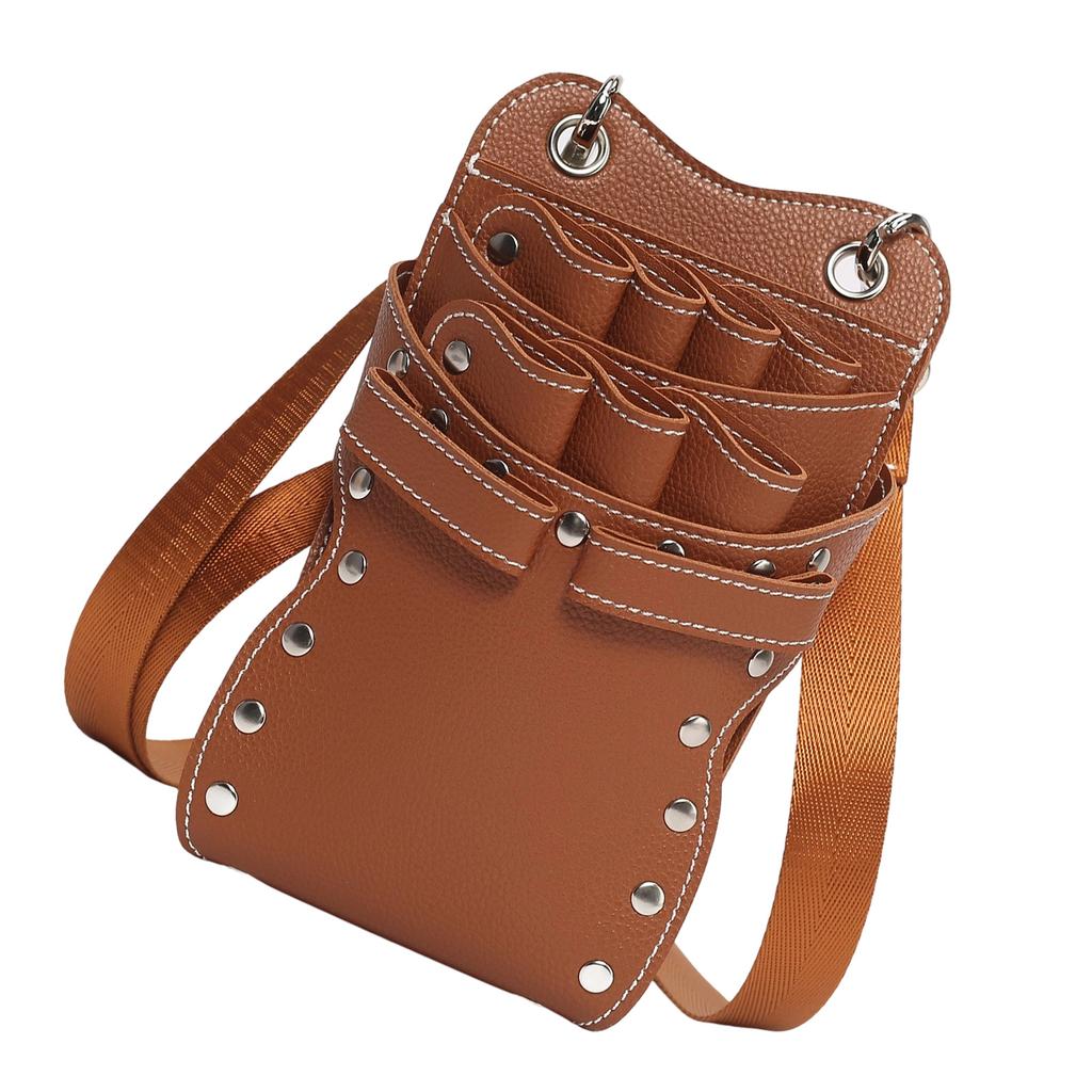 Lightweight Hairdressing Tool Pouch Organizer 7 Pocket Scissor Storage Case Adjustable Strap Belt Clip For Salon Use