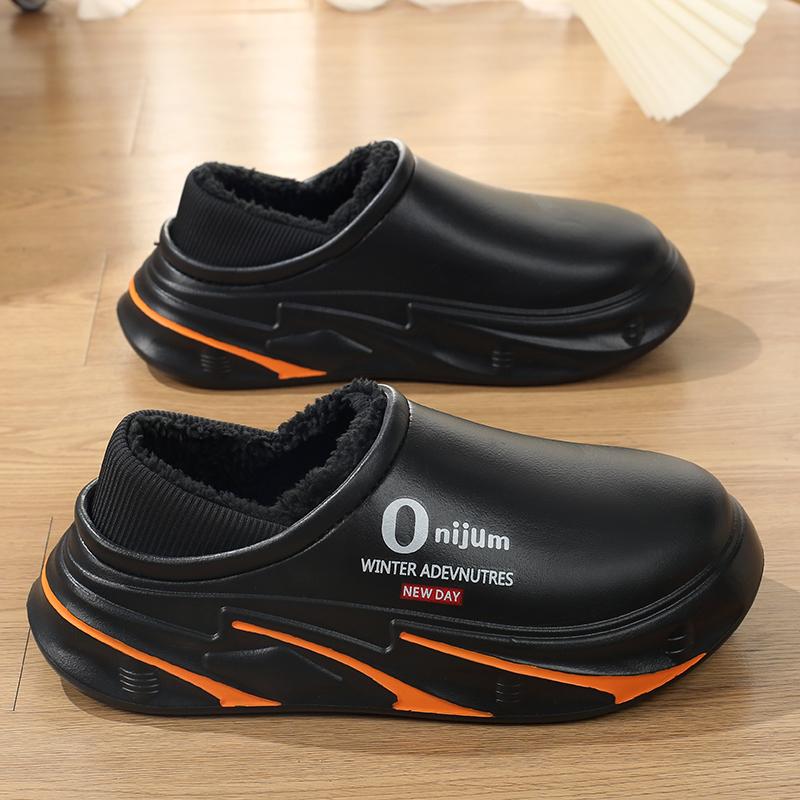 Zimní pánské teplé pantofle Bavlněné pantofle Zateplené paty Venkovní Vnitřní Teplé boty Pánské Domácí Ložnicové Plyšové Teplé pantofle 38-45
