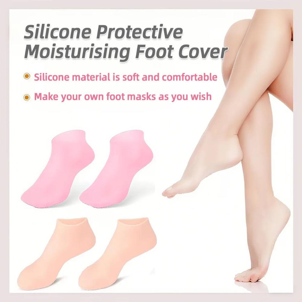 Silicone Gel Moisturizing Socks Skin-Friendly Foot Care for Dry Cracked Feet
