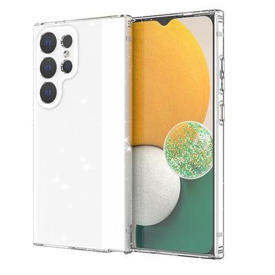Dotyczy etui na telefon komórkowy Samsung S24ultra Nowe etui ochronne A15 Przezroczyste etui na telefon komórkowy z brokatem Anti-Fall S24plus