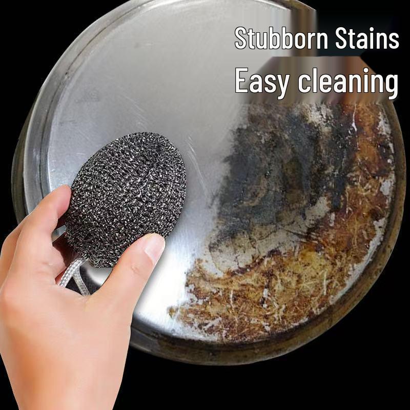 Stainless Steel Wool Cleaning Ball with Lanyard, Large 30g - Ideal for Kitchen, Pot, and Dishwashing Tasks