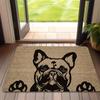 Modern French Bulldog Outdoor Doormat Entrance To A Boutique Coffee Shop Design Studio Foyer Apartment Entrance
