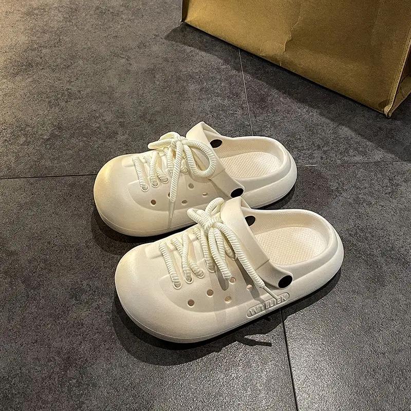 Fashion Shoes for Women Round Toe Slides Soft New Collection Shoe Eva Designer Luxury Woman Slippers Slip-resistant Waterproof Sandals