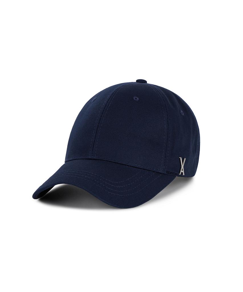 Bajal Studded Logo Oversized Ball Cap Navy