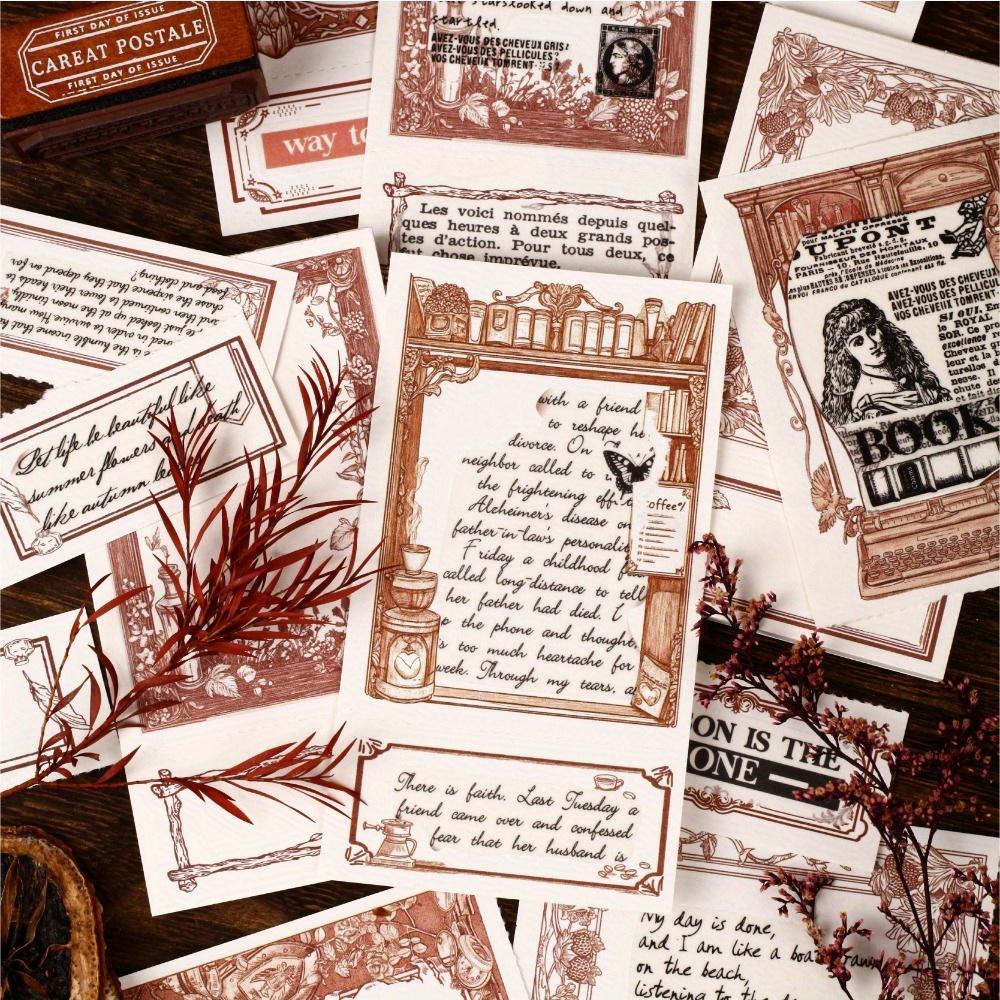 40 Pages Series Retro Story Notes European Retro Theme Notebook DIY Decorative Base Card Paper