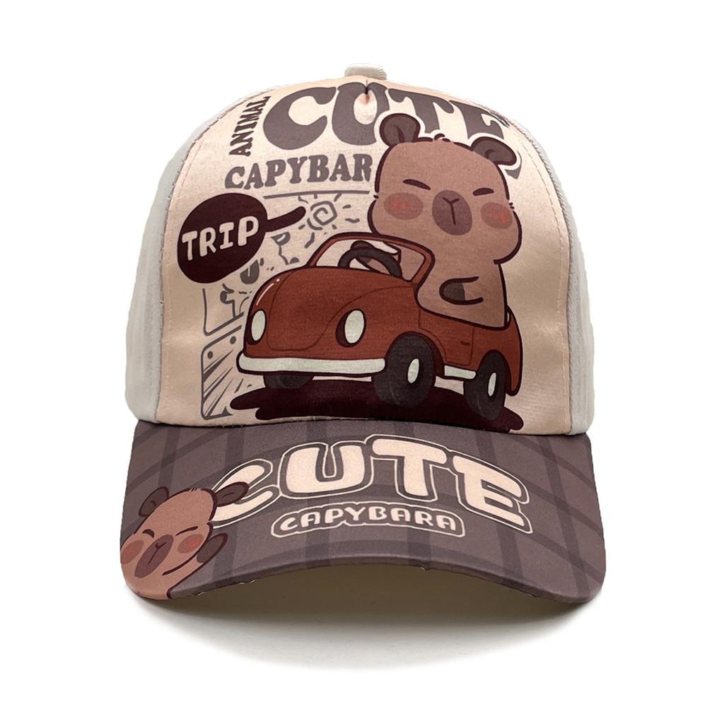 Capybara Children Baseball Hat With Sunshade Breathable Cotton For Outdoor