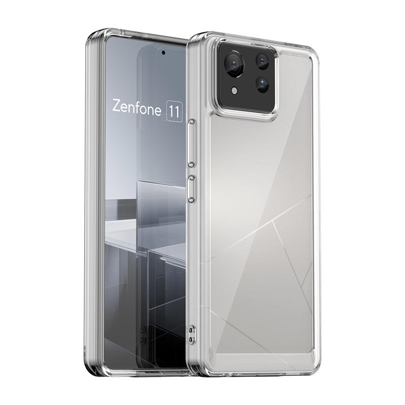 Custodia in TPU Colorata Trasparente per Asus Zenfone 11 Ultra Zenfone 10 9 Copertura Protettiva Trasparente Antiurto Copertura a Protezione Totale