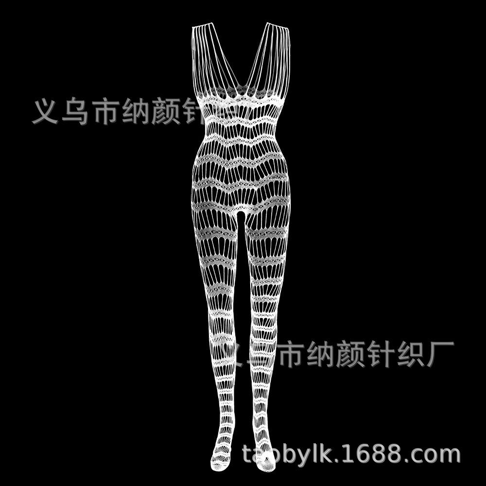 Female Sexy One-piece Netwear, Suspenders, Mesh, Full Body Stockings, Mesh Socks, Erotic Underwear
