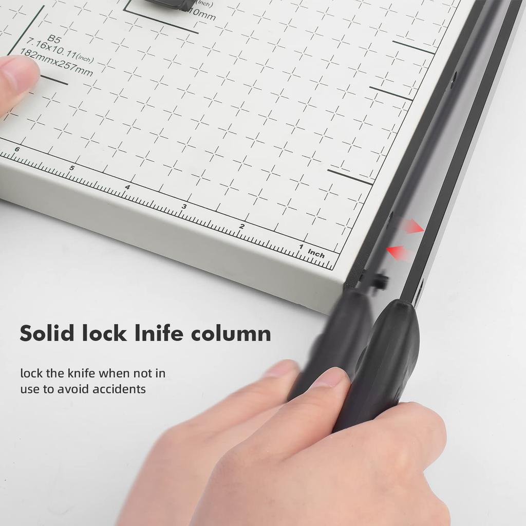 Gilotyna do papieru biurkowego A4, Trymer, Ciężka metalowa podstawa do biura, rzemiosła i zdjęć