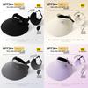 Women Seamless Sun Hat Ventilated Wide Brim Uv Protect Run Outdoor Activities