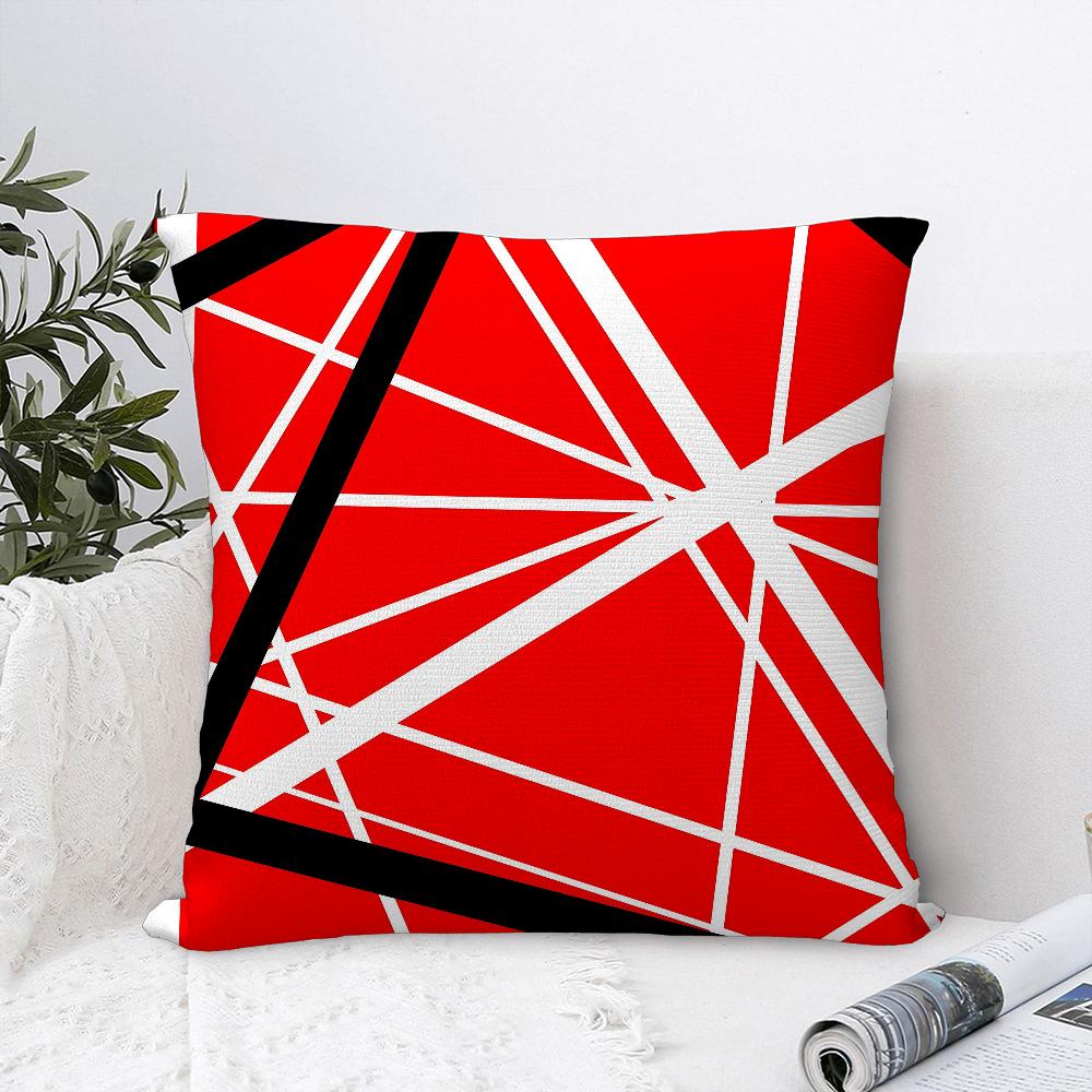 V-Van H-Halen Rock Pillow Case Plush Fabric Soft  Pillowcase Double Sided Print Cushion Cover Household Gifts