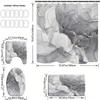 Elegant Marble Design Bathroom Set: Waterproof Shower Curtain, Toilet Seat Cover, Non-Slip Rug, And 12 Hooks - Polyester Fabric,