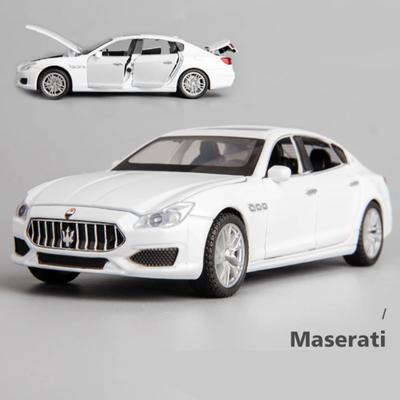 Maserati Quattroporte Coupé 1/32 Modello di auto in lega pressofusa Simulazione Modello di auto giocattolo in metallo Collezione di suoni e luci Giocattolo per bambini Regalo