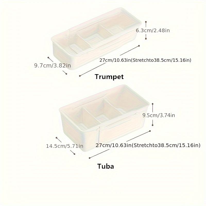 Compartment Storage Box Adjustable Functional Retractable Storage Box Home Storage Drawer With Divider Compartmentalized Design