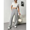 Women's Drawstring Waist Wide Leg Sweatpants Casual Trousers