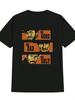 Men'S Casual Crew Neck T-Shirt with "The Good, The Bad and The Ugly" Portrait Pr