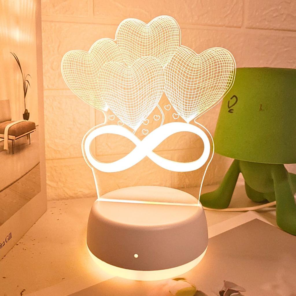 USB 3D Night Light Bedroom Decoration Christmas Decoration Fancy Lighting LED Room Light Gift Light