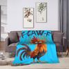 Gemütliche Warme Überwurfdecke Weiche Flauschige Tagesdecke für Wohnzimmer Perfekt für Jungen Mädchen Hühnchen FCAWF Design Winterdecke