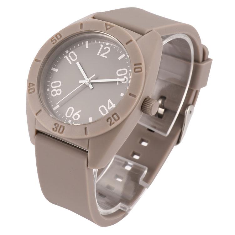 Unisex Orange Quartz Jelly Silicone Watch Simple Stylish Custom Water-Resistant 40mm Dial Diameter 20mm Band Width for All