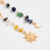 2Pcs Headwear Long Tassel Chain Headdress Multicolored Stone Bead Hair Additions  Hair Jewelry