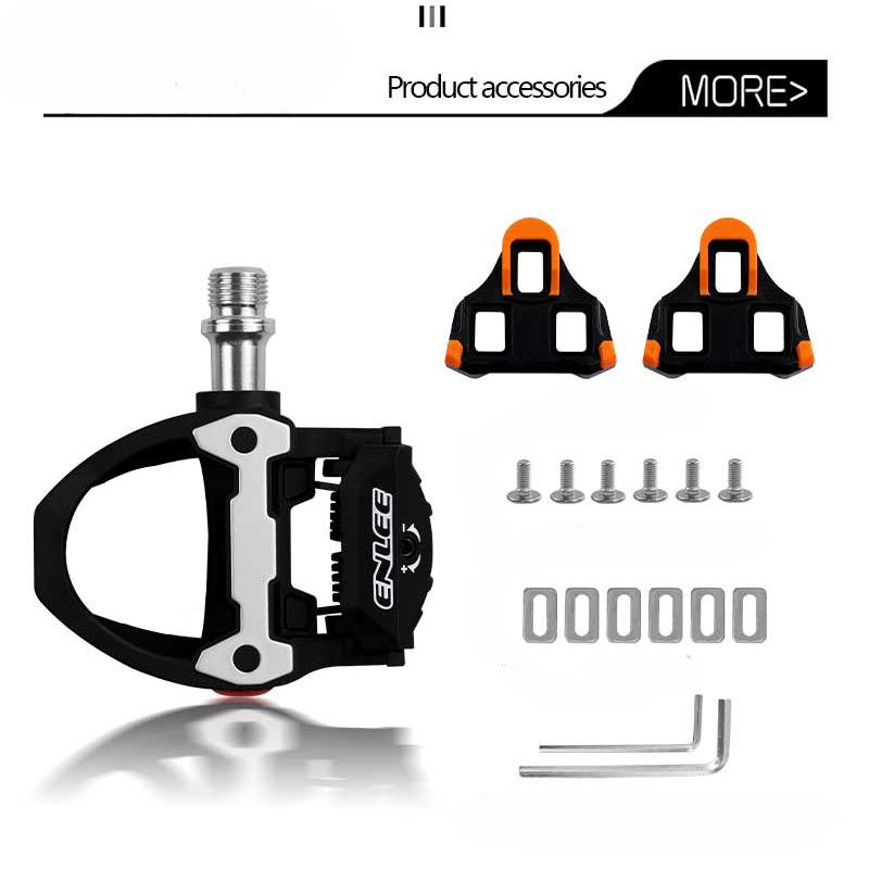 ENLEE Road Bike Lock Pedal Nylon Self-locking Pedal with Lock Plate Pedal SPD-SL System Lock Plate 6 Degrees
