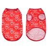 Dog Clothes For Small Medium Dogs Cat Love Heart Print Puppy Vest Coat Summer Breathable Chihuahua Yorkies Costumes Pet Clothing