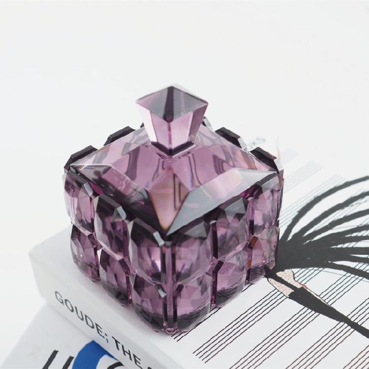 Anniversary Drill Cube Jar Storage Box Resin Mold Trinket Holder Silicone Mold