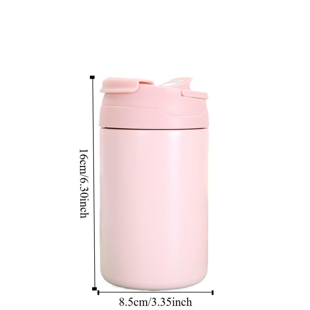 Solid Color Stainless Steel Cup Simple Water Bottle Durable Insulated Coffee Mug  Travel