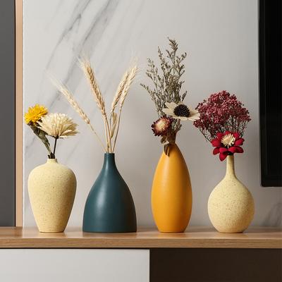 Ceramic Small Vase Home Decor Creative Flower Pot for Living Room Tabletop Decoration