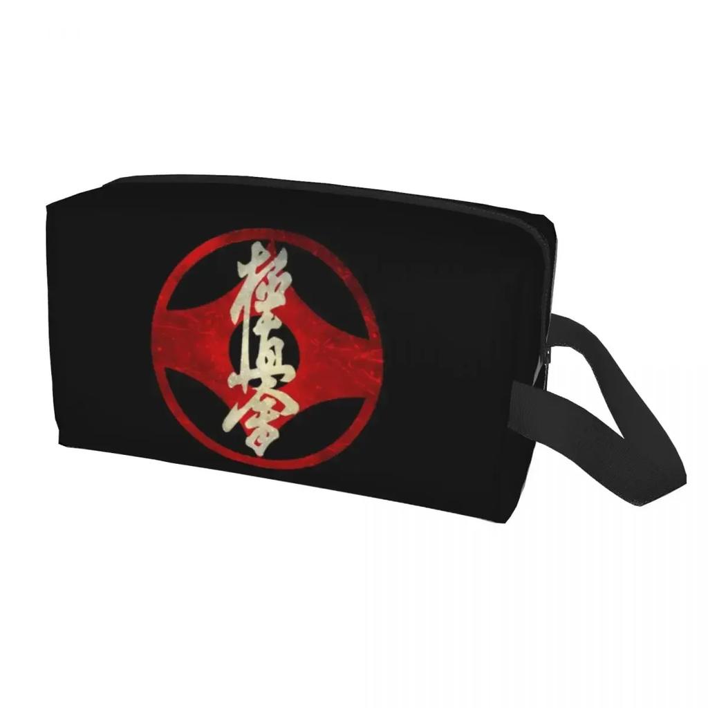 Karate Kyokushin Toiletry Bag for Women Martial Organizer Lady Beauty Storage Dopp Kit Case