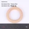 Beech Wood Rings for DIY Jewelry & Crafting - Handmade Weaving Materials, Solid Round Wooden Rings (25/40/45/50/60mm).