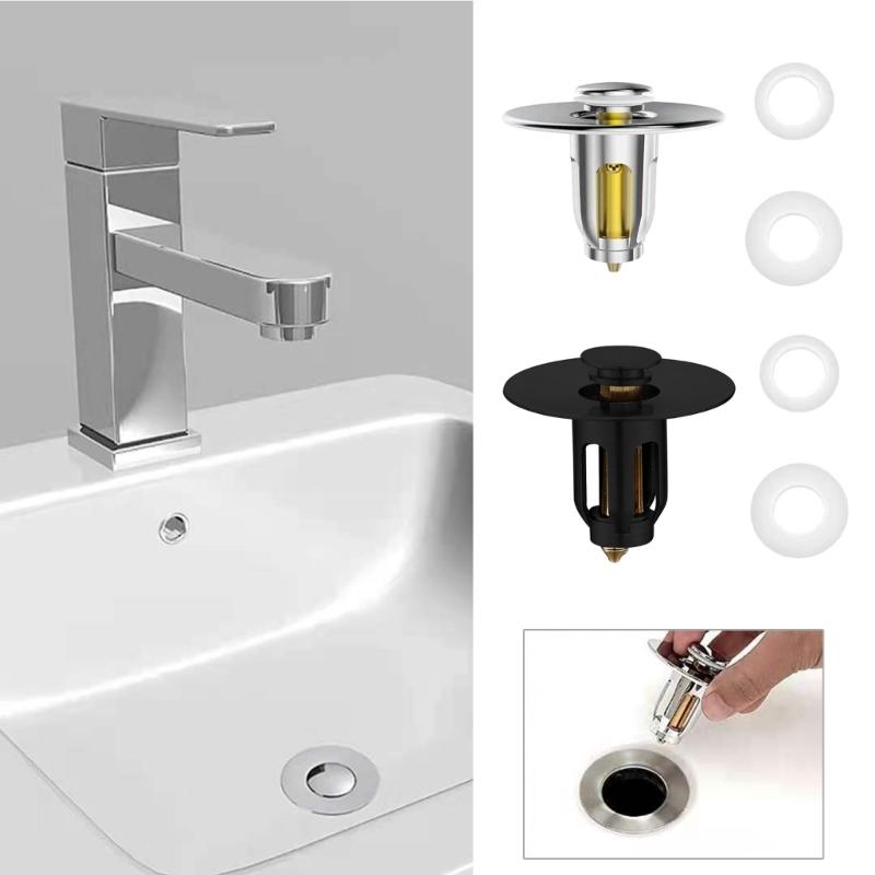 Pop Up Bathroom Sink Stoppers Bath Stoppers Sink Stoppers Kitchen Bathroom Tool Sink Drain Strainer Plug Copper Material