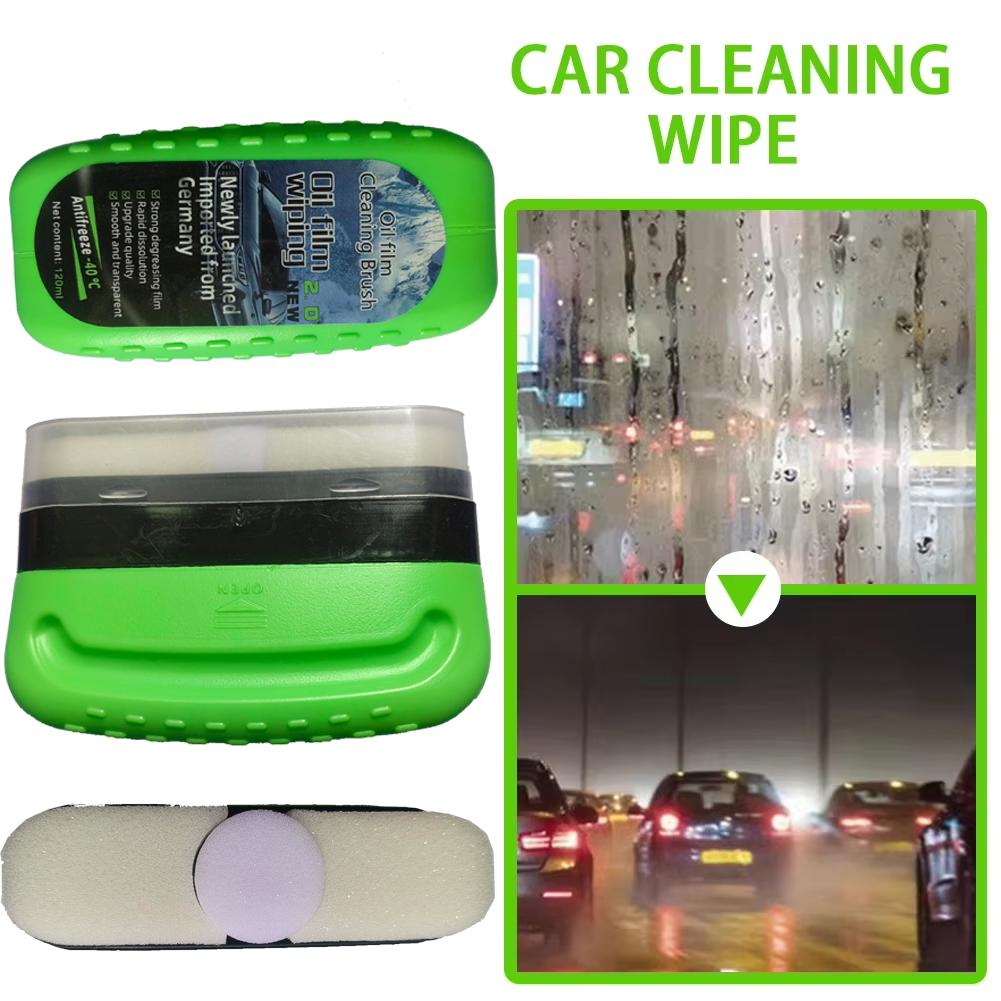 Upgrade Car Glass Oil Film Remover Brush For Windshield Leakproof Cover Brush Auto Car Oil Film Cleaning Brush Window Polishing