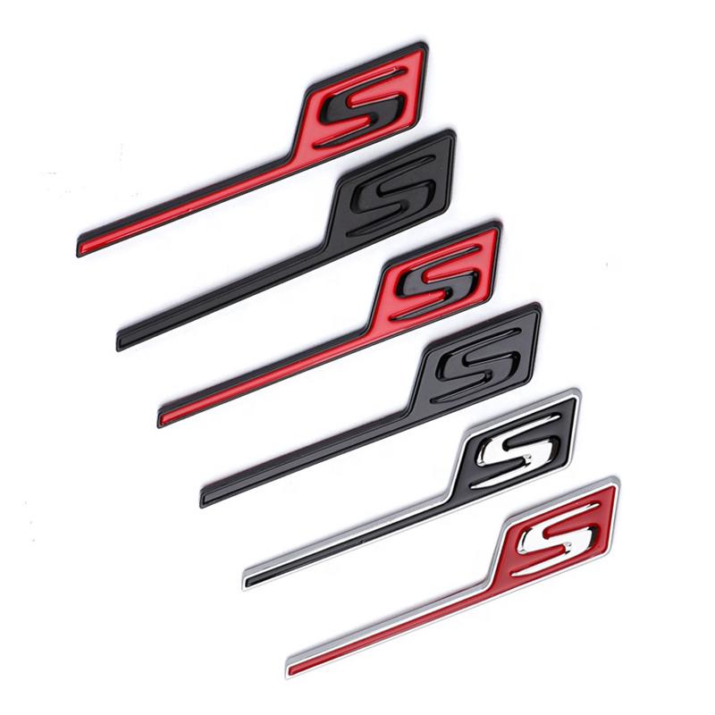 3D ABS Car Rear Trunk Badge Decal BDGJ6 Emblem Sticker S Logo For Mercedes AMG X156 W205 W212 W207 W176 A GLA CLA 45s GLE GLC C E 63S