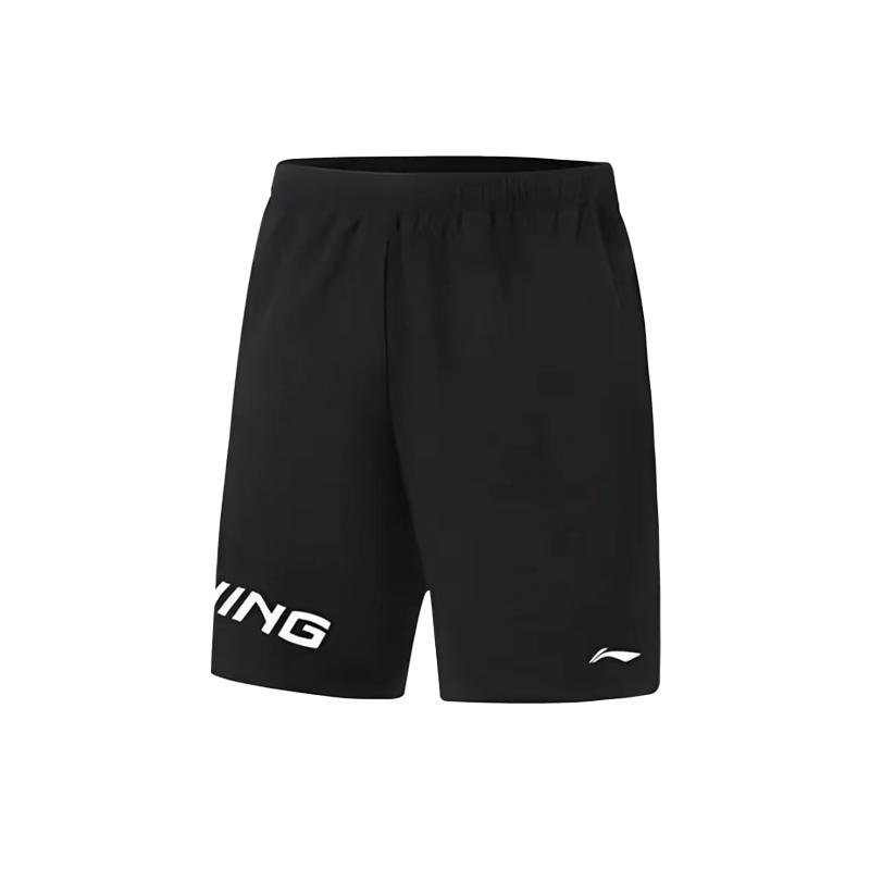 Li-Ning Letter Logo Print Fashion Trend Quick-Dry Breathable Comfortable Versatile Casual Shorts Men Shorts YKSV113-1+YKST119-1