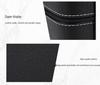 Portable Black and Blue-Gray Leather Zipper Watch Box with 6, 10, or 12 Slots - Flip-Top Jewelry Storage