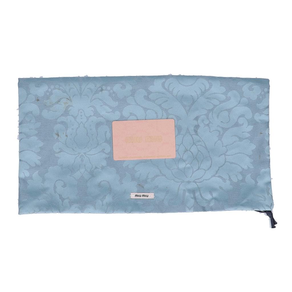 MIUMIU 5BH095 Velour Matelasse Multi-Jeweled Flap 2-Way Clutch Bag Chain Shoulder bag Black/GDHardwareUsed