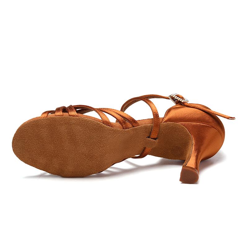 Damen-Ballsaal-Tanzschuhe mit hohem Absatz, 7,5 cm, lateinamerikanische Tanzschuhe, Salsa-Party-Schuhe