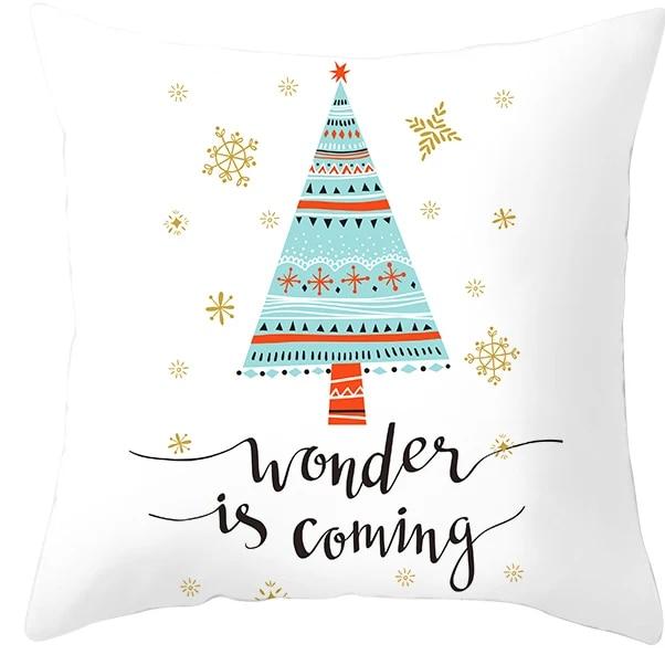 Santa Claus Socks, Elk Sheep, Christmas Tree Christmas, Christmas Decoration Pillow Sleeve Bedroom Sofa Restaurant Pillow Cover