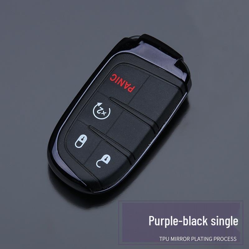TPU Key Case for Jeep Cherokee, Renegade, Compass, and Dodge - Car Key Protective Cover