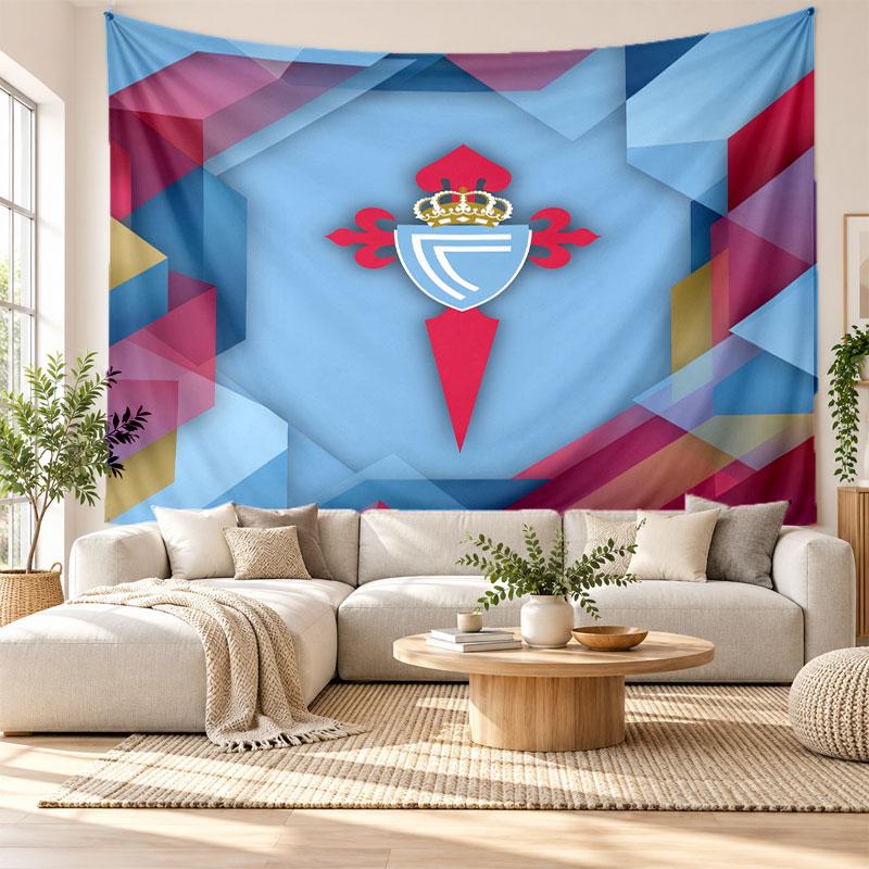 Celta Vigo FC Wall Tapestry, Soft Fabric Wall Hanging, Decorative Backdrop For Bedroom Home Wall Art