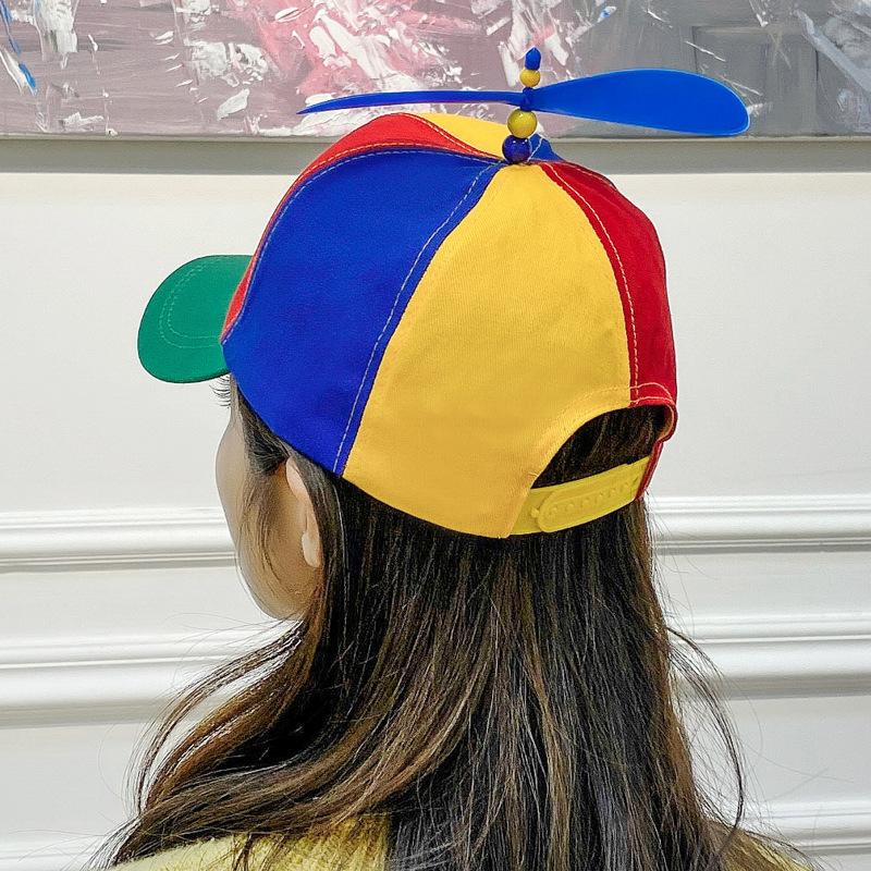 1pc Fashion Colorful Bamboo Dragonfly Patchwork Baseball Cap Adult Helicopter Propeller Funny Adventure Dad Hat Snapback Hat
