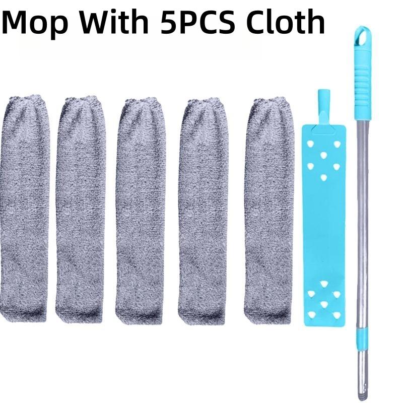 Domácí mop s dlouhou rukojetí, teleskopický kartáč na prach, žaluzie, kartáč na prach, odstranění prachu z mikrovlákna, kartáče na čištění domácnosti