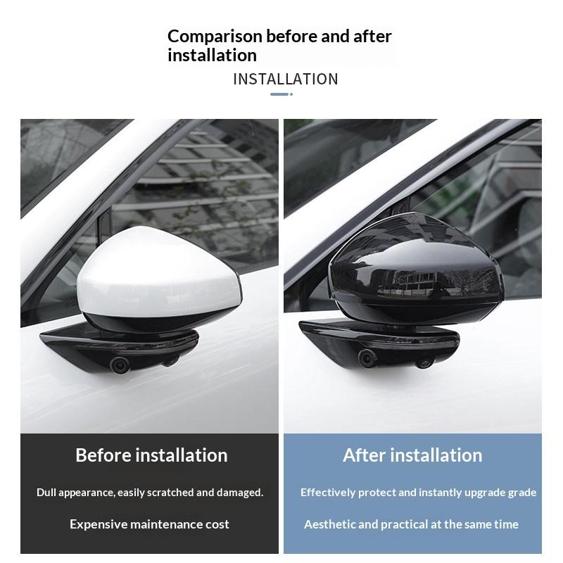 For ZEEKR 7X 007 GT 001 9X 8X Car Rearview Mirror Chrome Decorative Trim Anti Scratch Exterior Accessories Protective Cover