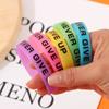 The Dark Luminous Rubber Bracelets Basketball Wristband Silicone Sweat Band Never Give Up Bracelet