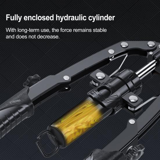 Twister Armtrainer Verstellbar 22-440lbs Hydraulische Kraft Heim Brustexpander Schultermuskeltraining Fitnessgerät für Oberkörperkraft