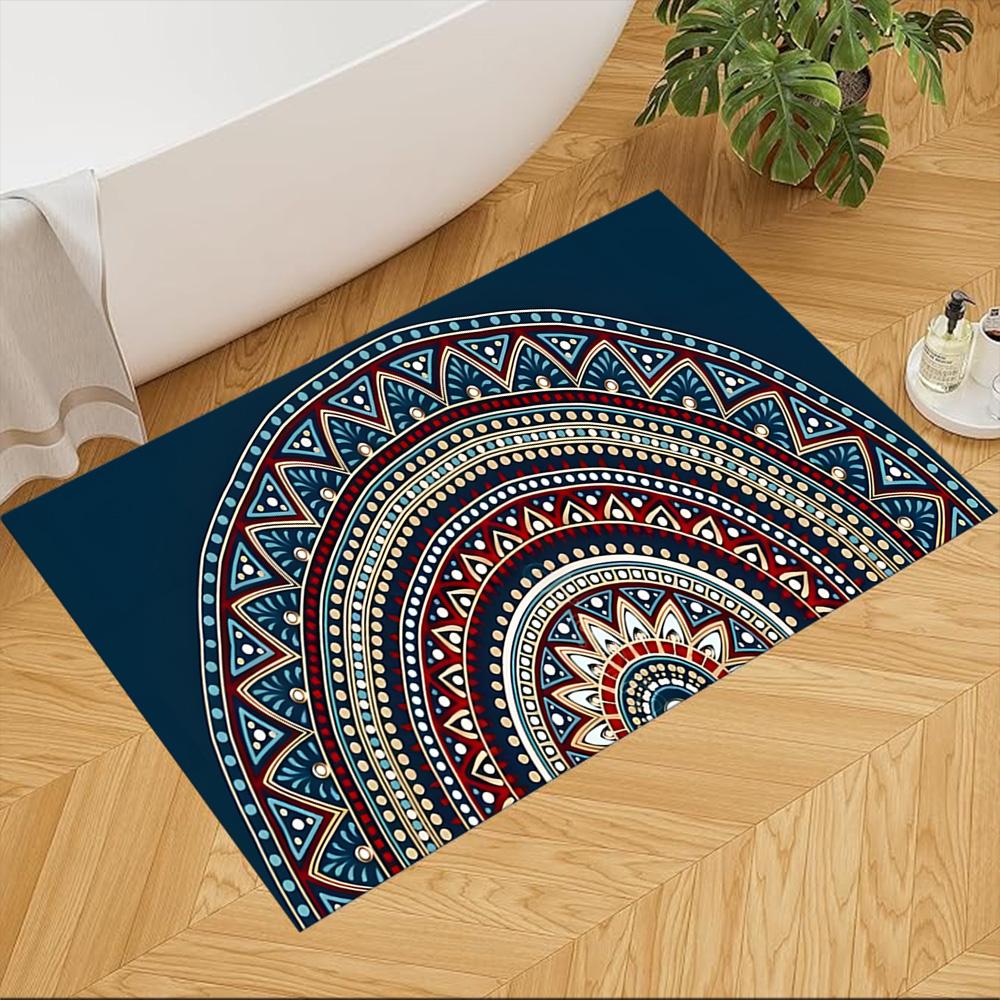 Mystic Tribal Pattern Art Non-Slip Home Carpet Design for Office Decor Living Room Gift