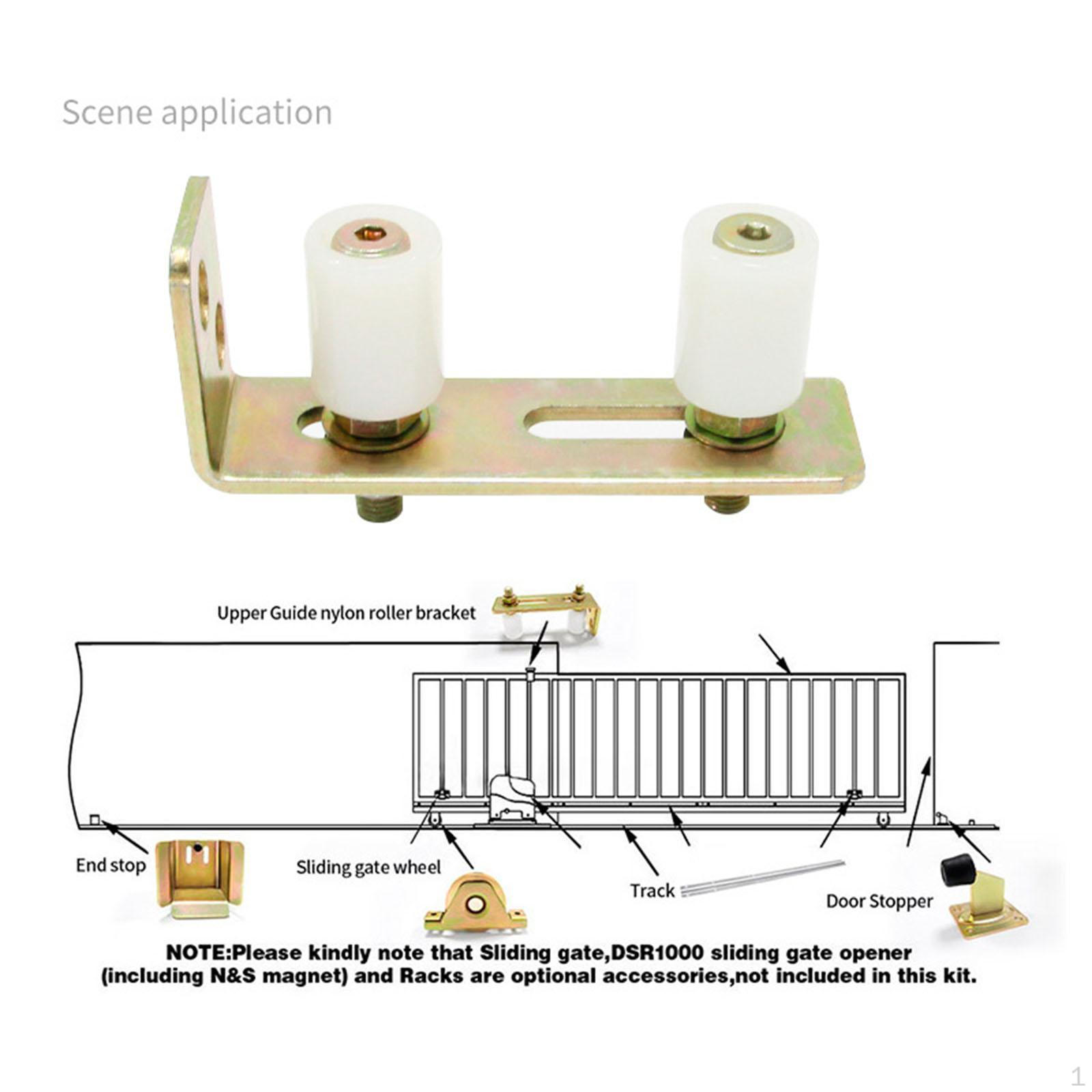 

Дверные роликовые ворота из нейлона, ролики с направляющей L-образной скобой F800